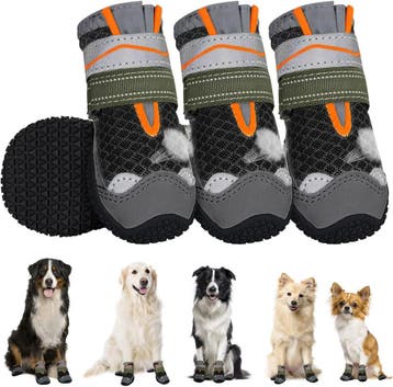 Hondenschoentjes 4 stuks - Voordelige retourdeal, Dieren en Toebehoren, Ophalen of Verzenden, Zo goed als nieuw, Hondenschoenen
