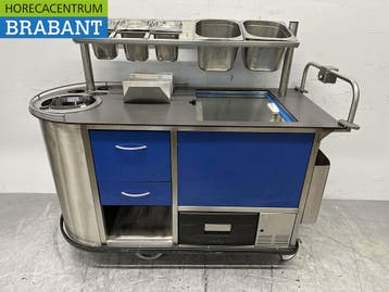 RVS Cateringwagen Zelfrijdend Accu Gekoelde wagen 230V, Ophalen of Verzenden, Gebruikt