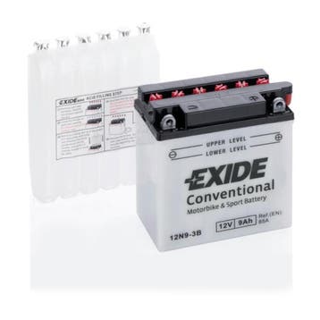 Exide Conventional 12V accu | 12N9-3B | 12V 9Ah, Ophalen of Verzenden, Nieuw
