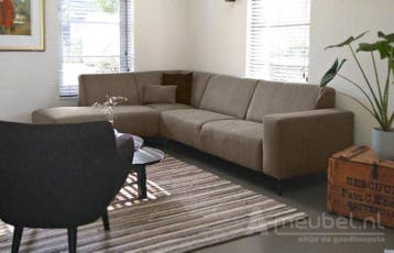 Hoekbank Maarssen - hoekbanken - Taupe, Nieuw, 150 cm of meer, Stof, 250 tot 300 cm