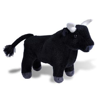 Wild Republic Spaanse stier knuffel - pluche - zwart - 20, Verzenden, Nieuw