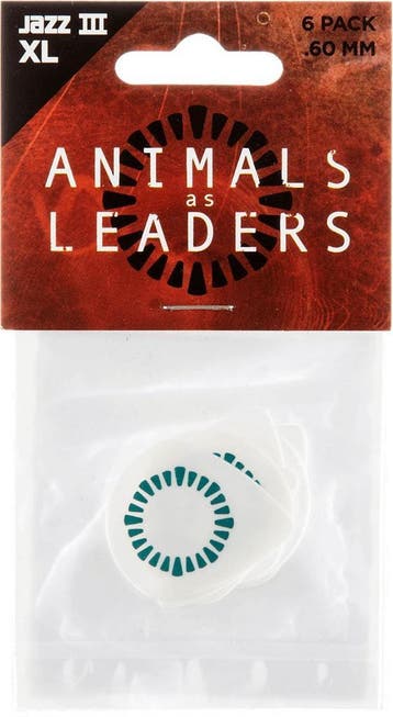 Jim Dunlop Tosin Abasi Jazz III XL plectrum 0.60 mm 6-pack, Ophalen of Verzenden, Nieuw, Elektrische gitaar