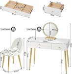 24goodz Kaptafel met Verstelbaar Spiegellicht - Ergonomische, Verzenden, Nieuw