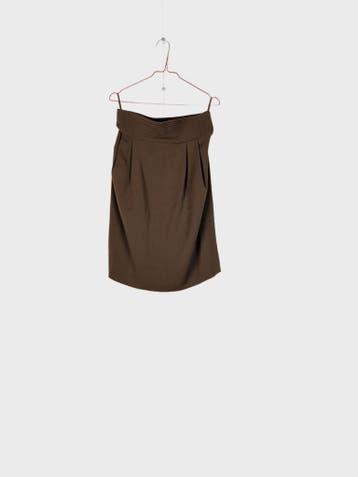 Woolmark Minirok Dames maat W28 Bruin Vintage, Maat 38/40 (M), Bruin, Ophalen of Verzenden, Zo goed als nieuw
