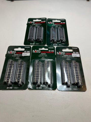 Kato N - 20-040 - Modeltreinsporen (5) - Per verpakking 4, Nieuw
