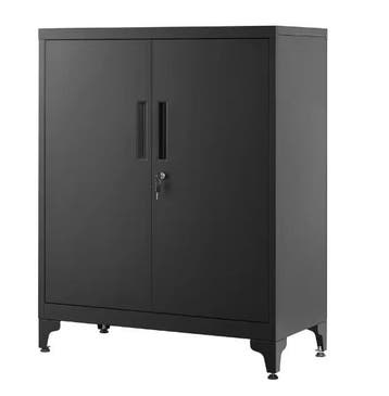 Metalen Opbergkast met 2 Deuren en Slot – 80x40x90 cm, Verzenden, Nieuw in verpakking