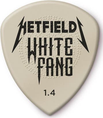 Jim Dunlop Hetfield White Fang plectrum 1.40 mm - 6-pack, Ophalen of Verzenden, Nieuw, Elektrische gitaar