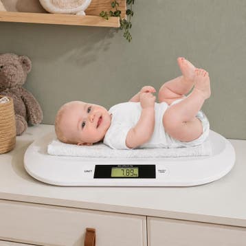 Silvergear smart babyweegschaal - wit - 55 x 32 x 2,5 cm, Witgoed en Apparatuur, Weegschalen, Verzenden, Nieuw