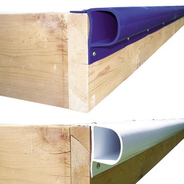 Steigerstootrand P-profiel, wit of navy, 2,4 meter-Wit, Ophalen of Verzenden, Nieuw