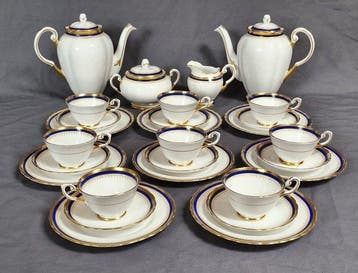 Tuscan Fine English Bone China - grube zocenia i kobalt -