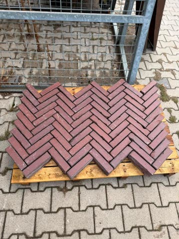 Grote partij gebakken waalformaten – ±750 m² beschikbaar, Tuin en Terras, Gebruikt, 10 m² of meer, Klinkers