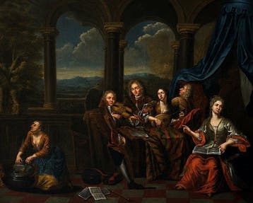 Van den Bossche Balth.(1681-1715), Kring van - Le Concert