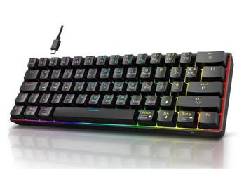 Veiling - KOORUI Gaming toetsenbord QWERTZ, Computers en Software, Toetsenborden, Nieuw