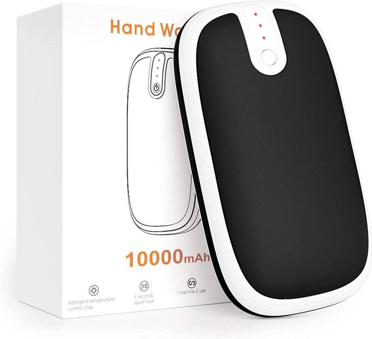 10000mAh USB-C Powerbank handverwarmer - Zwart, Telecommunicatie, Powerbanks, Nieuw, Ophalen of Verzenden