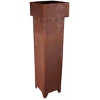 Patina tuindecoratie zuil vierkant met schaal 1,15 m |, Verzenden, Nieuw