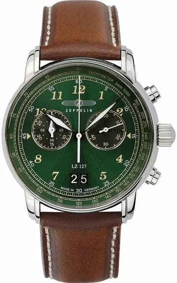 Zeppelin 8684-4 LZ 127 Graf Zeppelin heren horloge, Overige merken, Staal, Verzenden, Polshorloge