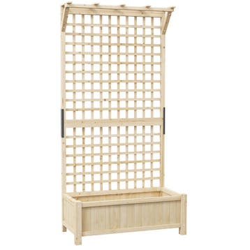 Hoogbed Met Trellis En Dak, Plantenbak, Bloembed, Weerbesten, Verzenden