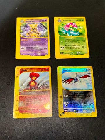 Pokémon - 4 Card - Alakazam, Venusaur, Magby, Skarmory Foil, Nieuw
