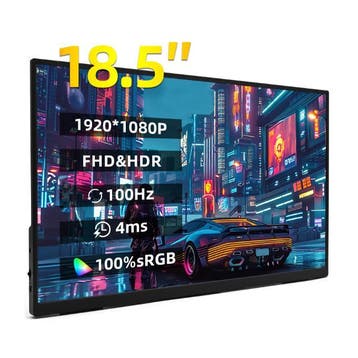 18” Draagbare Full HD IPS Monitor 100Hz HDR USB-C HDMI, Computers en Software, Monitoren, Verzenden, Nieuw