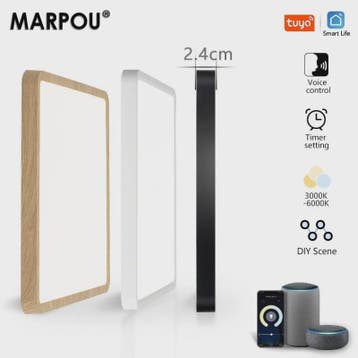 Moderne Smart LED Plafondlamp 36W - Dimbare Verlichting met, Verzenden, Nieuw