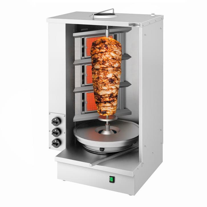 GGM Gastro | Shoarmagrill - max. 40kg - 3 branders - motor |, Zakelijke goederen, Horeca | Overige, Verzenden