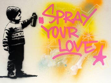 Golden Boy (2000) - SPRAY YOUR LOVE Original painting -