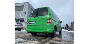 FOX VW Bus T5/ T6 4motion einddemper uitgang rechts/links -, Verzenden, Nieuw