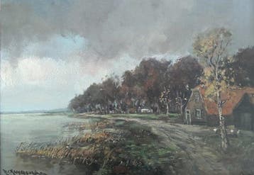 Hendrik Cornelis Kranenburg (1917-1997) - Herfststemming aan