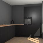 Zwarte keuken Portland 78647, Verzenden, Nieuw