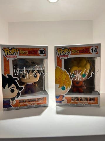 Funko - Funko Pop - Dragon Ball - 2 Lot of 2 figures signed