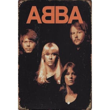 Wandbord - Abba The Band, Ophalen of Verzenden, Nieuw, Poster, Artwork of Schilderij