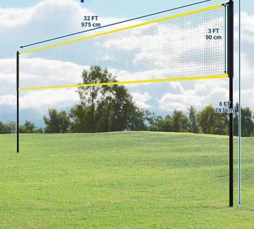 Volleybal Net Set 975 cm – Verstelbaar en Draagbaar, Sport en Fitness, Verzenden, Nieuw