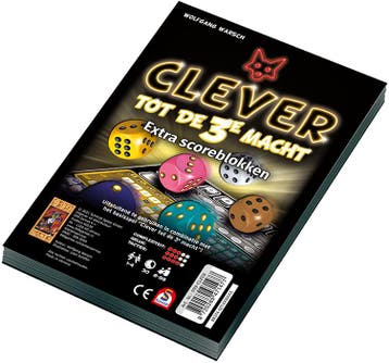 Clever tot de 3e macht - Scoreblok (2 stuks) | 999 Games -, Verzenden, Nieuw