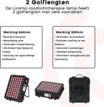 2dekans | LIROMA® Roodlichttherapie - 2 Golflengten - Timer, Ophalen of Verzenden, Zo goed als nieuw