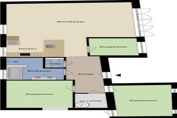Appartement Valkestraat in Amersfoort, Via bemiddelaar, Amersfoort, Utrecht, Appartement