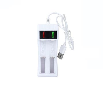 DrPhone - CHARGEX2 - 14500 /18650 Batterij Lader 2 Slot Li-I, Verzenden, Nieuw