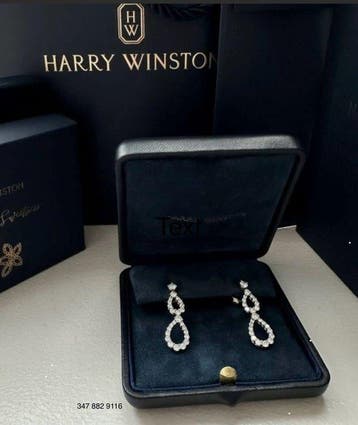Harry Winston - Oorbellen Platina - 2.77ct. tw. Diamant, Nieuw