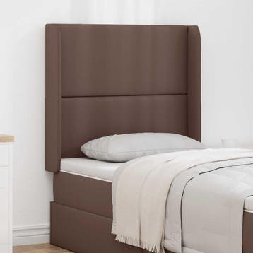 vidaXL Hoofdbord oor Bruin PVC, Huis en Inrichting, Slaapkamer | Bedden, Verzenden, Nieuw, Bruin
