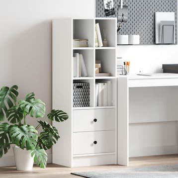 vidaXL buffetkast Wit 45,5 x 34 x 127 cm, Minder dan 50 cm, Verzenden, 100 tot 150 cm, Nieuw