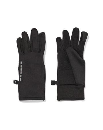 HEMA Kinderhandschoenen softshell met touchscreen zwart, Verzenden, Nieuw
