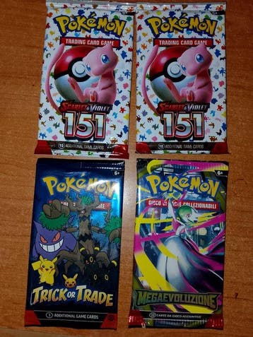 4 Booster pack - 4 booster pack Pokémon, Nieuw