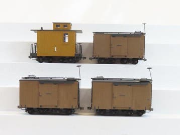 Spectrum(?) On30 - Modeltrein goederenwagon (4) - 3, Nieuw
