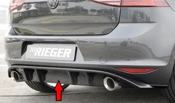 Rieger diffuser | geschikt voor VW Golf 7 GTI tot facelift |, Verzenden, Nieuw, Volkswagen