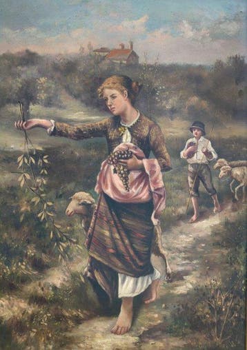 Scuola italiana (XIX-XX) - La Paisanella, Da Francesco