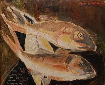 Augusto De Rose Orange (1926-1987) - Pesci