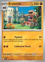 Krokorok 116/198 reverse holo Scarlet en Violet, Ophalen of Verzenden, Nieuw, Losse kaart, Foil