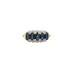 Ring met saffier 9 kt, Sieraden, Tassen en Uiterlijk, Ringen, Ophalen of Verzenden, Nieuw