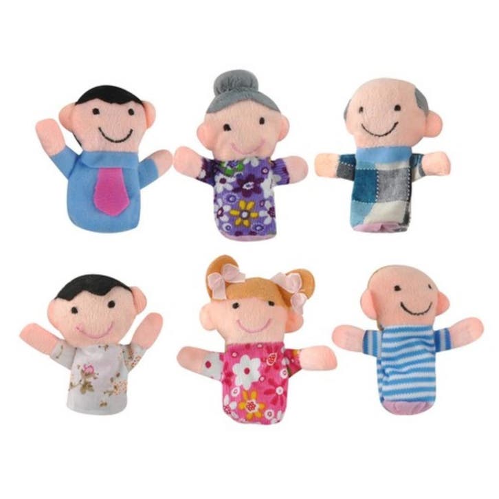 Kruzzel Handvaardigheid speelgoed - set van 6 vingerpoppen, Kinderen en Baby's, Speelgoed | Overig, Nieuw, Ophalen of Verzenden