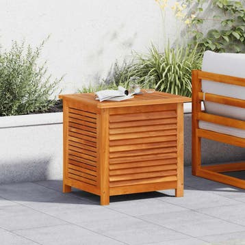 vidaXL Tuinbox met jaloezieën 60x50x56 cm massief acaciahout, Verzenden, Nieuw