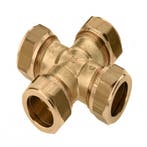 BONFIX messing knelkoppeling kruisstuk 22, Ophalen of Verzenden, Nieuw